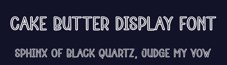 Cake Butter Display Font by andikastudio — Display Font — thumbnail 2