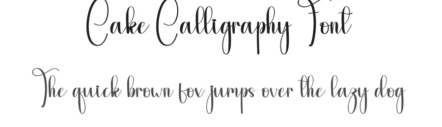 Cake Calligraphy Font by andikastudio — Script Handwritten Font