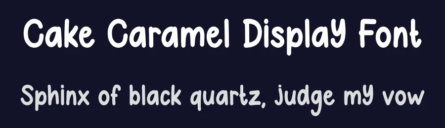 Cake Caramel Display Font by Craftedtype — Decorative Font — thumbnail 2