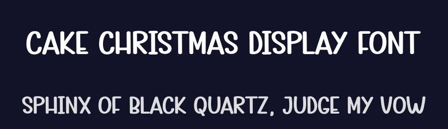 Cake Christmas Display Font by andikastudio — Display Font — thumbnail 2
