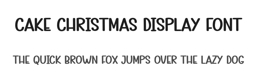 Cake Christmas Display Font by andikastudio — Display Font