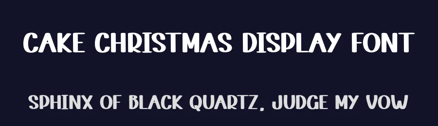 Cake Christmas Display Font by andikastudio — Display Font — thumbnail 2