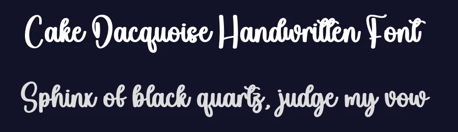 Cake Dacquoise Handwritten Font by creativeletter — Script Handwritten Font — thumbnail 2