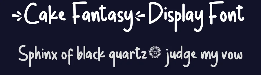 Cake Fantasy Display Font by CalligraphyFonts.net — Display Font — thumbnail 2