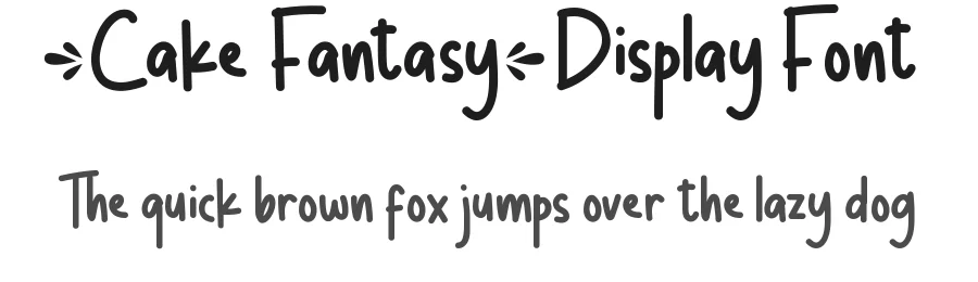 Cake Fantasy Display Font by CalligraphyFonts.net — Display Font