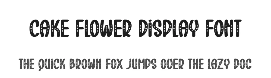 Cake Flower Display Font by creativeletter — Display Font