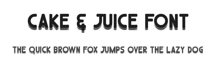 Cake & Juice Font by noahtype β Decorative Font