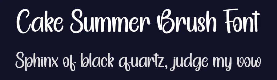 Cake Summer Brush Font by creativeletter — Script Handwritten Font — thumbnail 2
