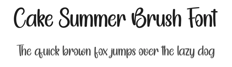 Cake Summer Brush Font by creativeletter — Script Handwritten Font
