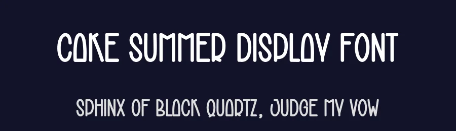 Cake Summer Display Font by creativeletter — Display Font — thumbnail 2