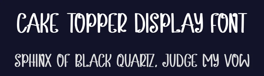 Cake Topper Display Font by Craftedtype — Decorative Font — thumbnail 2
