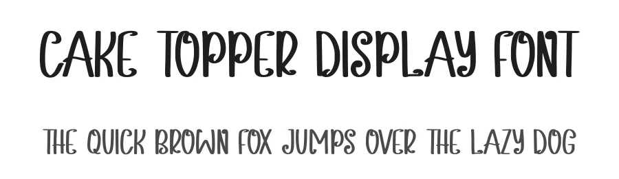 Cake Topper Display Font by Craftedtype — Decorative Font