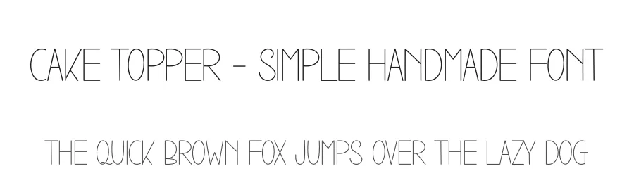 Cake Topper – Simple Handmade Font by andikastudio — Display Font