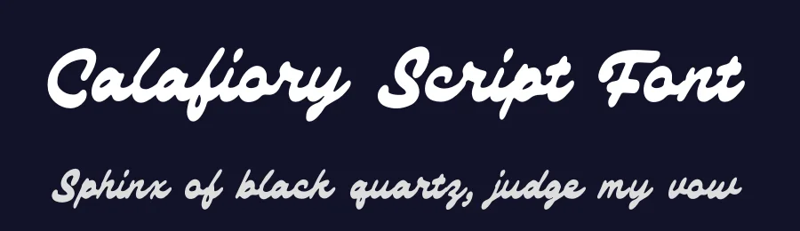 Calafiory Script Font by GraphicSauce — Script Handwritten Font — thumbnail 2