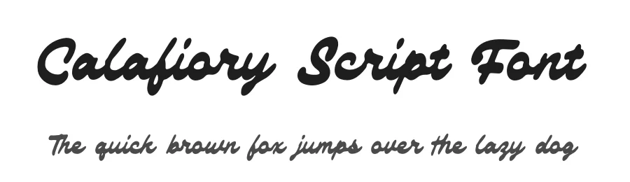 Calafiory Script Font by GraphicSauce — Script Handwritten Font