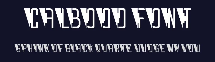Calbood Font by Maiko Hatta — Decorative Font — thumbnail 2