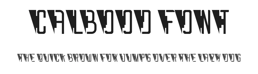 Calbood Font by Maiko Hatta — Decorative Font