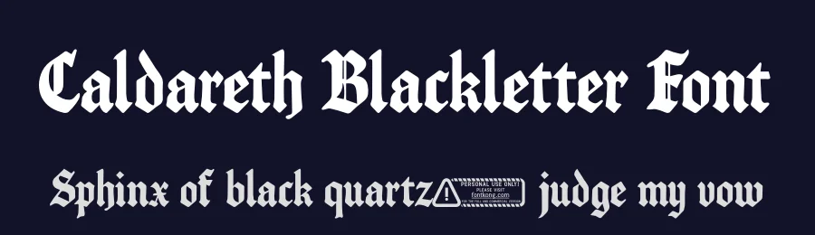 Caldareth Blackletter Font by overlaytemplates — Blackletter Font — thumbnail 2
