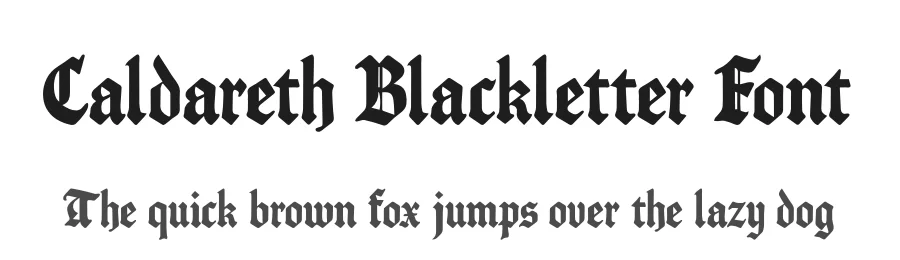 Caldareth Blackletter Font by overlaytemplates — Blackletter Font