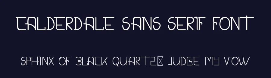 Calderdale Sans Serif Font by edricstudio — Sans Serif Font — thumbnail 2
