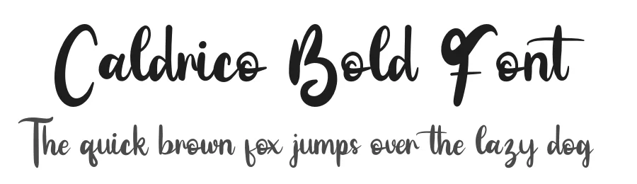 Caldrico Bold Font by Creatifontstudios — Script Handwritten Font