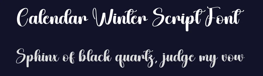 Calendar Winter Script Font by andikastudio — Script Handwritten Font — thumbnail 2