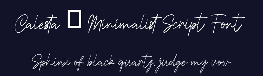 Calesta – Minimalist Script Font by Funtype — Serif Font — thumbnail 2