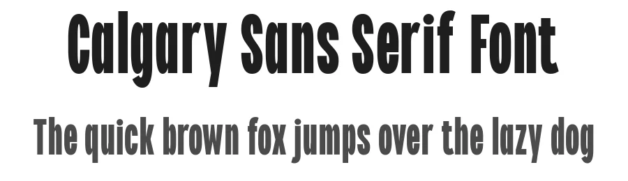 Calgary Sans Serif Font by Graham Paterson β Sans Serif Font