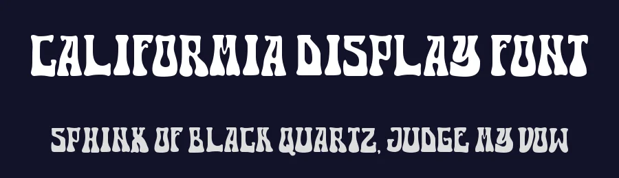 Califormia Display Font by Masa Aska Sanurumi — Display Font — thumbnail 2