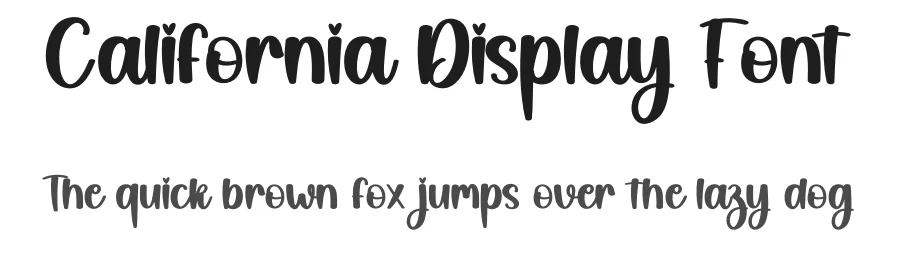 California Display Font by creativeletter — Display Font