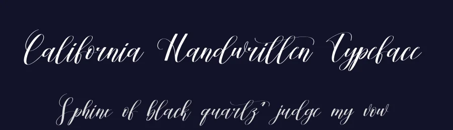 California Handwritten Typeface by creativeletter — Script Handwritten Font — thumbnail 2