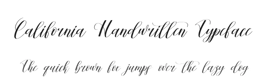 California Handwritten Typeface by creativeletter — Script Handwritten Font