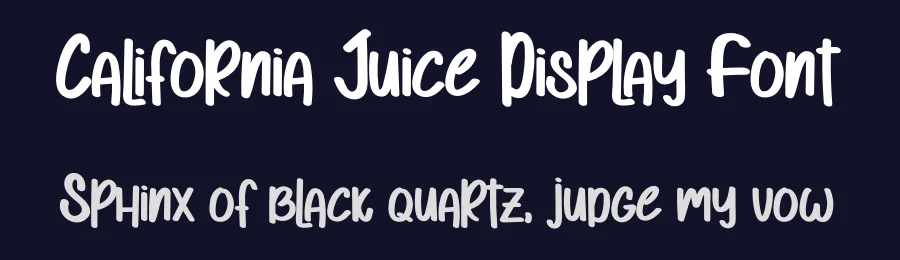 California Juice Display Font by levincreative — Display Font — thumbnail 2