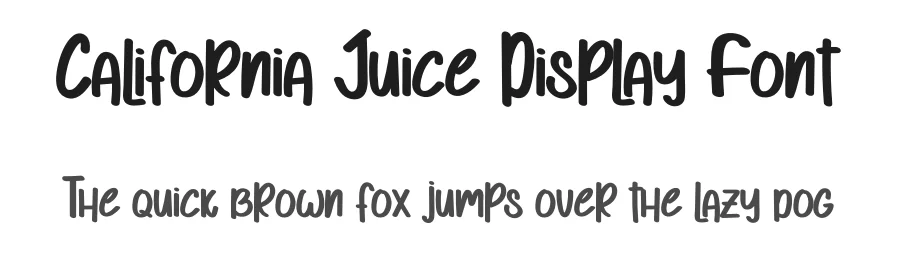 California Juice Display Font by levincreative — Display Font