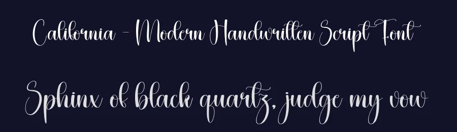 California – Modern Handwritten Script Font by creativeletter — Script Handwritten Font — thumbnail 2
