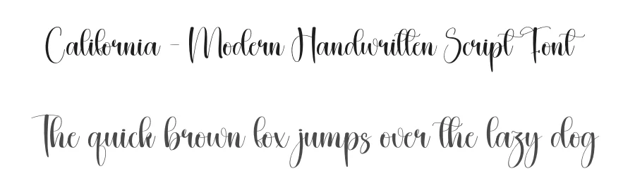 California – Modern Handwritten Script Font by creativeletter — Script Handwritten Font