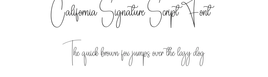 California Signature Script Font by creativeletter — Script Handwritten Font
