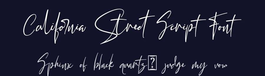 California Street Script Font by letterara — Script Handwritten Font — thumbnail 2