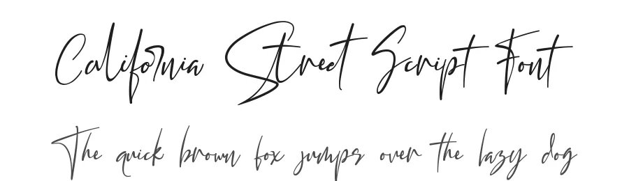 California Street Script Font by letterara — Script Handwritten Font