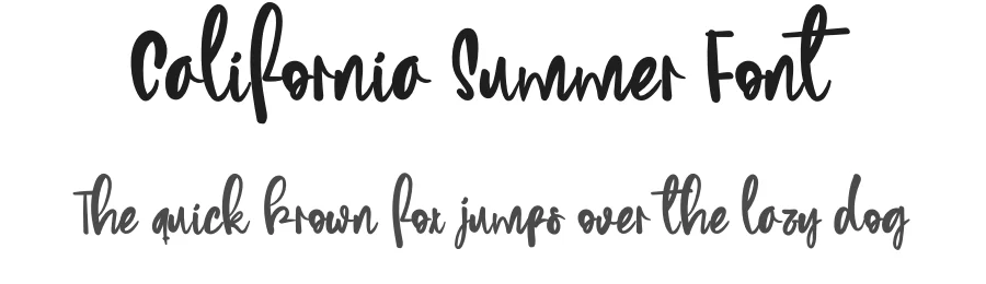 California Summer Font by levincreative — Script Handwritten Font