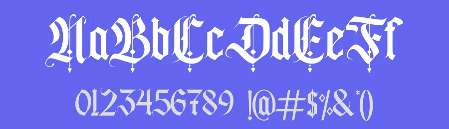 California sun Blackletter Font by fontkong — Decorative Font — thumbnail 3