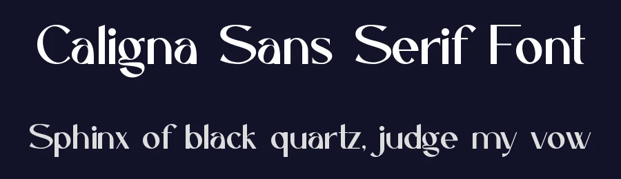 Caligna Sans Serif Font by 24Design Studios — Sans Serif Font — thumbnail 2