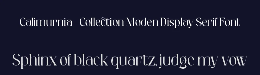 Calimurnia – Collection Moden Display Serif Font by timelesstype.co — Display Font — thumbnail 2