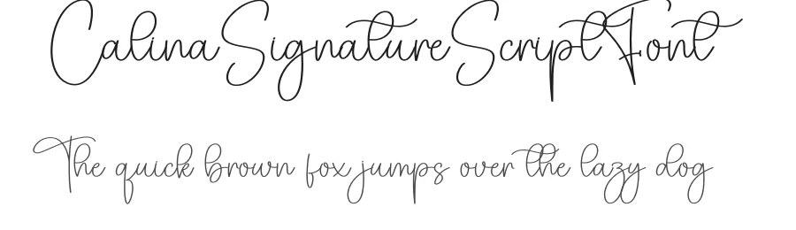 Calina Signature Script Font by creativeletter — Script Handwritten Font