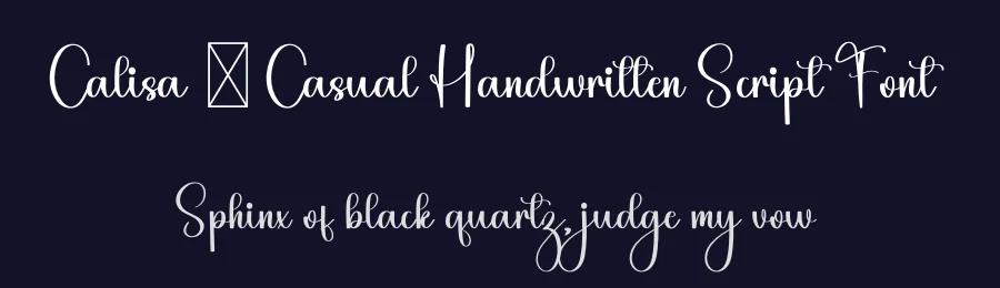 Calisa – Casual Handwritten Script Font by freshtypeink — Script Handwritten Font — thumbnail 2