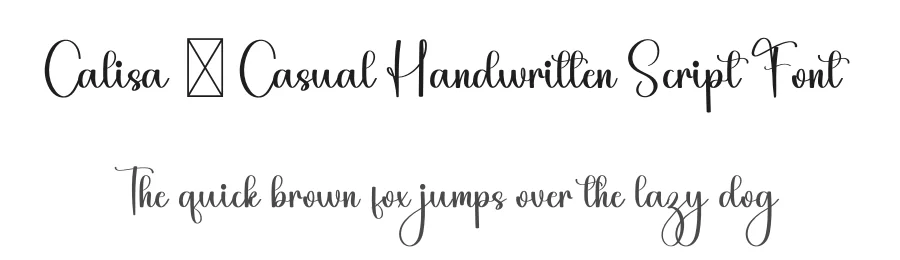 Calisa – Casual Handwritten Script Font by freshtypeink — Script Handwritten Font