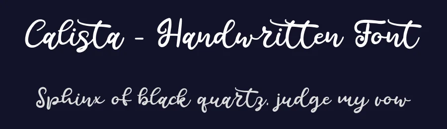 Calista – Handwritten Font by Naharstd — Script Handwritten Font — thumbnail 2