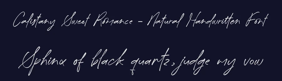 Calistany Sweet Romance – Natural Handwritten Font by letterenastudios — Script Handwritten Font — thumbnail 2