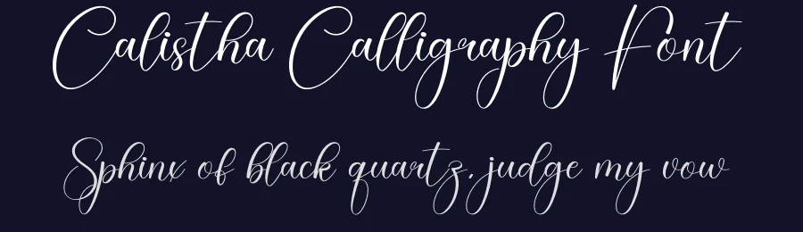 Calistha Calligraphy Font by creativeletter — Script Handwritten Font — thumbnail 2