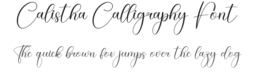 Calistha Calligraphy Font by creativeletter — Script Handwritten Font